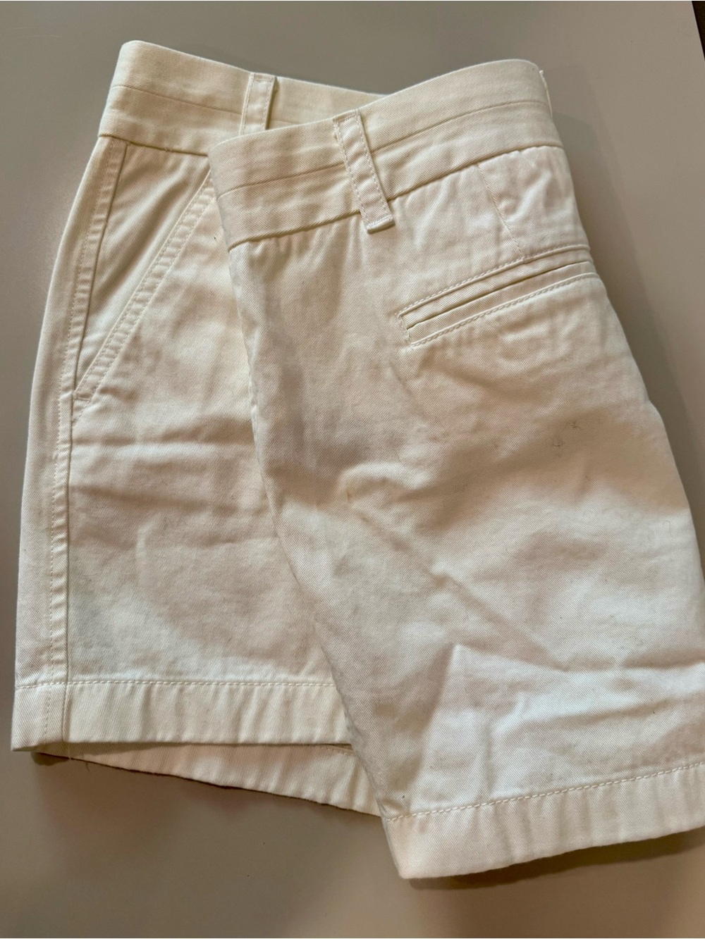J. Crew White Chino Shorts